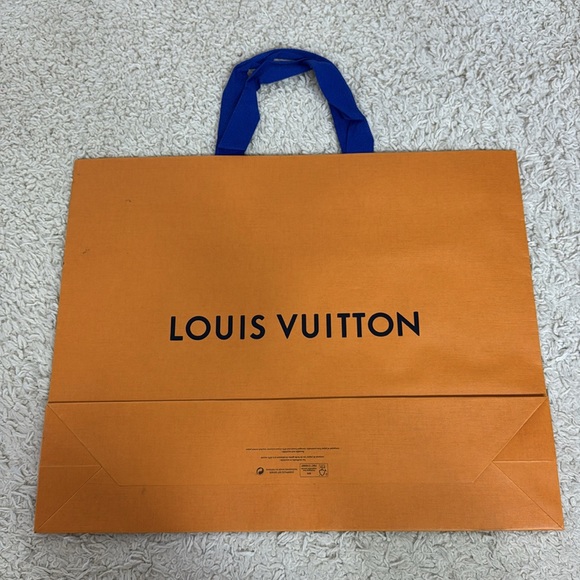 Louis Vuitton Orange Black Logo Shopping Bag - Picture 11 of 11
